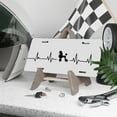 thumbnail image 3 of License Plate, Poodle and Heartbeat Decorative Front,Personalized Stainless Steel License Plate Cover For Men Women,12.2" X 6.2", 3 of 6