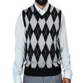 thumbnail image 2 of Blue Ocean Mens Jacquard Argyle Vest (sv-245), 2 of 5