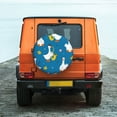 thumbnail image 6 of Sikiie Cartoon Goose PVC Leather Spare Tire Wheel Cover Spare Tire Cover, for Car Truck SUV Camper Trailer Universal Fit(14-17in)-17 inch, 6 of 6