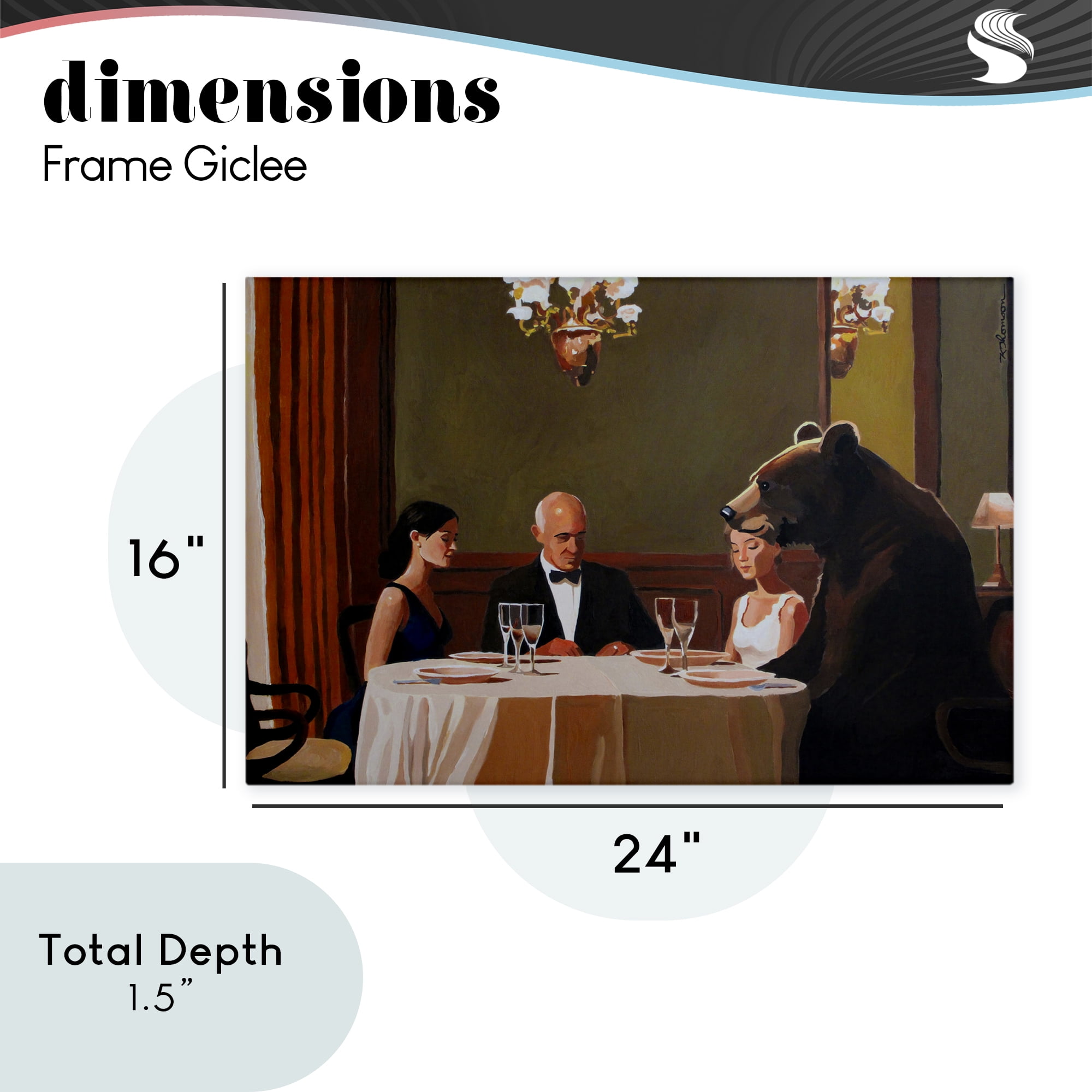Dinner Guests & Steve Canvas Wall Art, design by Keith Thomson