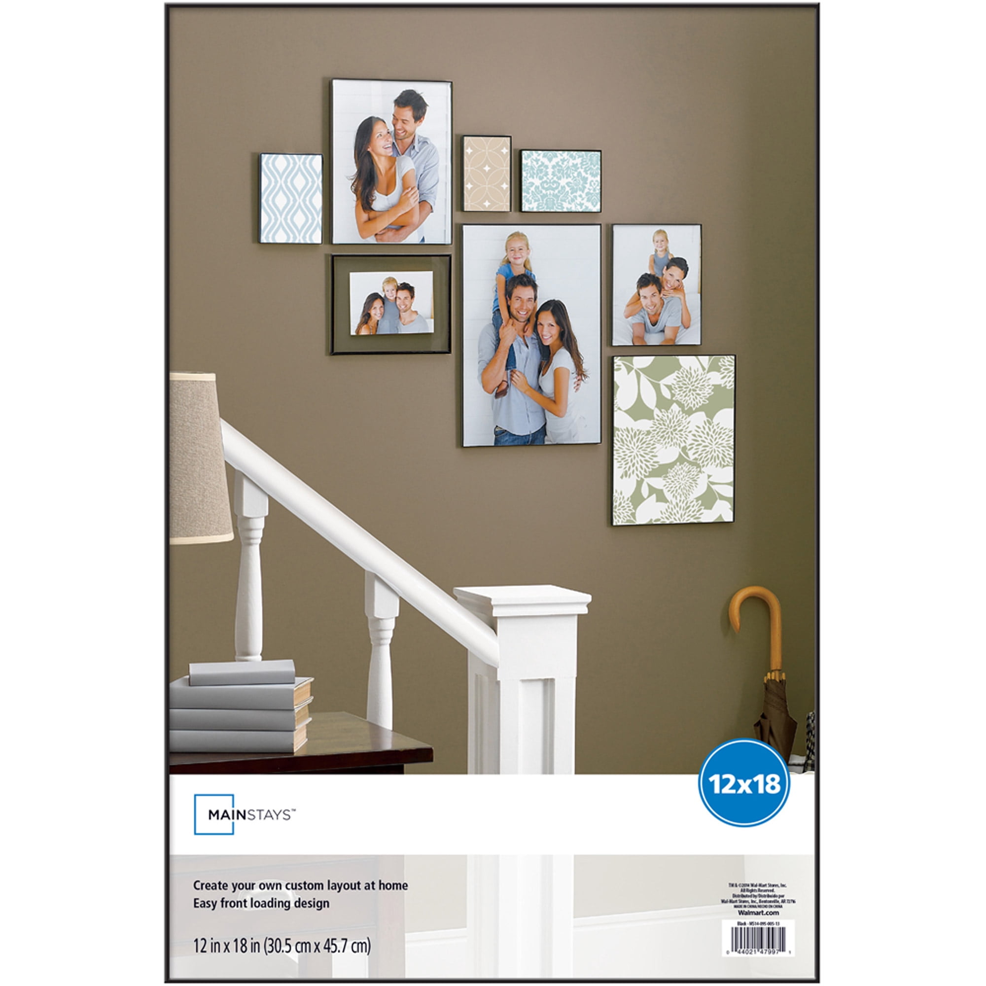 Mainstays 12 X 18 Format Picture Frame Black Finish Walmart