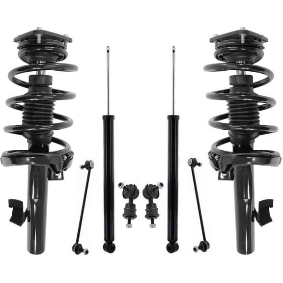 Front Complete Struts Rear Shocks & Sway Bar Links For Volvo C30 2007-2013