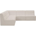 thumbnail image 6 of Meridian Furniture Relax Cream Velvet Modular Sectional, 6 of 11