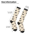 thumbnail image 2 of Daiia Sports Socks Pug Dog Face Printed Novelty Crew Socks for Men Women Knee High Socks Cotton Socks Soft & Breathable Support Unisex Socks, 2 of 9