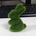 thumbnail image 4 of Pascua Moss Rabbit Figurine Simulación de espuma de musgo Moss Decoración de Conejito de Pascua Decoración de escritorio Decoración de Conejito para 2024 Spring Pascua, 4 of 6