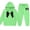 Green#9527, variant on BOOMNY Girls Outfit 2 Peice Sets Graphic Long Sleeve Tops Pants Sets for Kids Soft Clothing Set