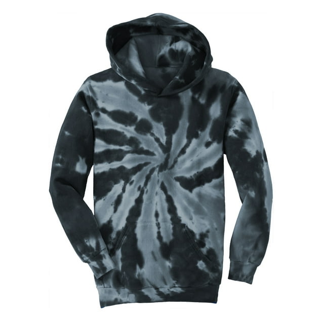 Gravity Threads Youth Tie-Dye Pullover Hoodie - Black - Small