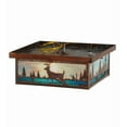 thumbnail image 5 of Meyda Tiffany 149681 Deer Creek 2 Light 23" Wide Flush Mount Square Ceiling Fixture -, 5 of 7