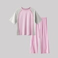 thumbnail image 3 of Ashirexll Vêtements d'Été pour Filles Ensemble de Pyjama Mode à Manches Courtes et Col Rond Fin Décontracté pour Enfants, 3 of 4