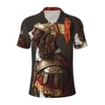 thumbnail image 2 of Daiia Medieval Knight Dog Pattern Men’s Polo Shirts,Solid Deck Shirt,Classic Fit, Breathable Cotton Polo for Casual and Sport Wear-XX-Large, 2 of 7