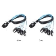 thumbnail image 2 of Cable interno mini SAS SFF-8087 36P a 4 SATA 7P de 1,64 pies Sywqhk Para estrenar, 2 of 5
