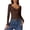 Coffee, variant on Women's Casual Solid V Neck Long Sleeve T Shirt Top Slim Fit Basic Tee for Daily Wear Multiple Colors Available, Size S-XL