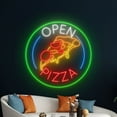 thumbnail image 5 of Handmadetneonsign Pizza Open Neon Sign, Pizza Restaurant Wall Decor, Italian Food Wall Decor, 5 of 5