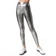 thumbnail image 2 of Women's Metallic Leggings Shiny Trousers High Waist Leggings, 2 of 3