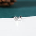 thumbnail image 4 of ZS 20G 1 Pair Butterfly Stud Earring Cute Cartilage Conch Helix Piercing Silver Color Ear Piercing Jewelry, 4 of 5