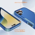 thumbnail image 7 of Compatible with Apple iPhone 16 Plus Case for Women Men, Military Grade Shockproof Drop Protection Anti-Scratch Bumper Rugged Matte Phone Case Cover for iPhone 16 Plus, Blue+Gray, 7 of 7