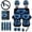 Heart Blue Dolphin, variant on Uorisanigo Eagle National Flag Car Seat Cover Full Set of 18 Pack with Steering Wheel Seat Belt Pad Center Console Pad Headrest Covers Lever Stick Knob Cover Drink Coasters Key Chains,Universal Fit