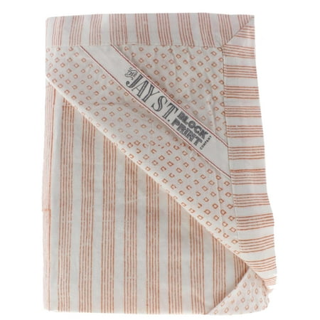 West Elm Cotton - Jay St. Block Company West Elm Birra Cotton Striped Pillow Sham Orange Euro