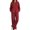 Red, variant on Two Piece Set for Women Knit Cardigan and Wide Leg Pants with Pockets for Airport Travel