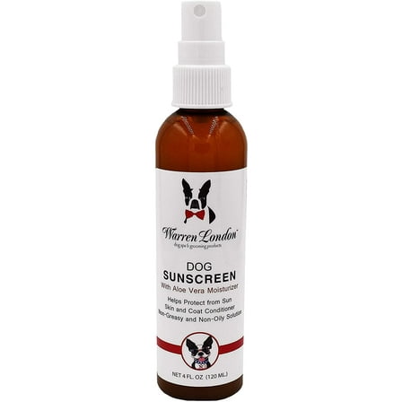 Warren London Dog Sunscreen | Aloe Vera Leave In Conditioner with Sun Protection for Dogs, Puppies, & Pets