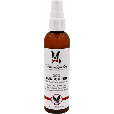 UPC: 0855657003757 | Warren London Dog Sunscreen | Aloe Vera Leave In Conditioner with Sun Protection for Dogs  Puppies  & Pets