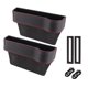 thumbnail image 1 of Cargador inalámbrico para huecos de asiento de coche, caja de almacenamiento de bolsillo de cuero PU, organizador Universal de gran capacidad, 2 uds., 1 of 8
