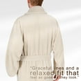 thumbnail image 6 of American Soft Linen Mens Bahrobe, Soft Absorbent Light Weight Cozy Fleece Robes for Men, 6 of 10