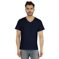 thumbnail image 1 of Inkmeso T-Shirt de Base à Col en V pour Homme, Manches Courtes, Uni, Coupe Régulière, en Coton, 1 of 7