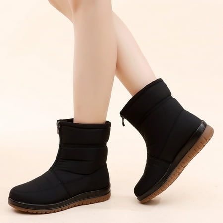 

Ankle Boots Ladies Warm Snow Boots Flat Boots Casual Shoes Fashion Soft Sole Ladies Boots Shoes Anti Ski Ground Boots