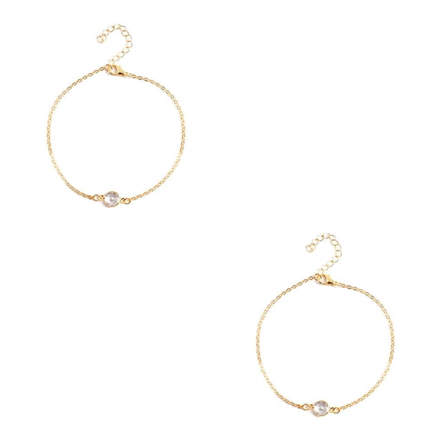 Qarigey Tobillera ajustable Universal resistente oro plata joyería delicada accesorio de moda pulseras de tobillo cadenas de pie para mujer oro Type2 NO2 Qarigey CBP253773