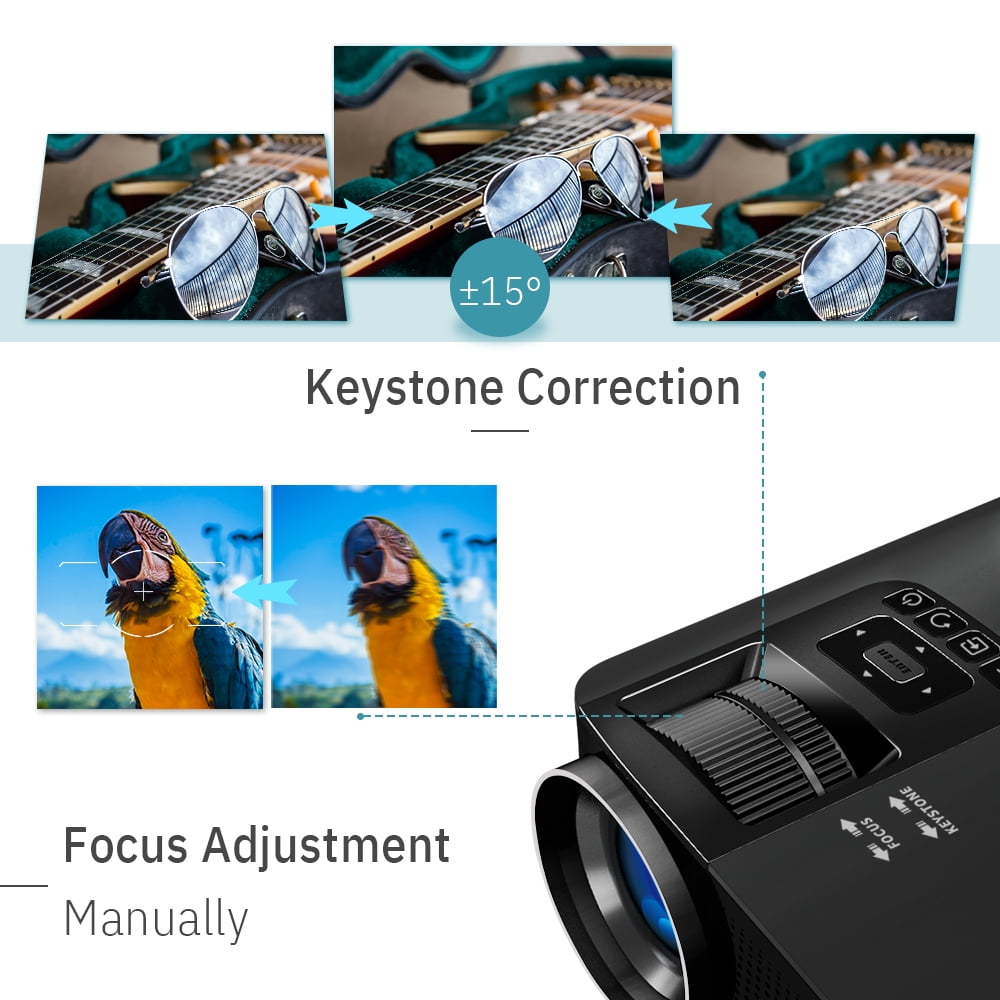 VANKYO Leisure 510 230" LCD Movie Projector, Support 1080P HD Video Projector with Free HDMI Cable and Carrying Bag