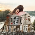 thumbnail image 5 of for Husband, Husband Birthday Gift, Husband Blanket 50''''x60'''', Blanket for Husband Gifts from Wife Soft Cozy Flannel Throw Blanket for Husband, 5 of 6