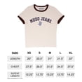 thumbnail image 4 of MUDD Logo Ringer Graphic T-Shirt for Women, Sizes S-XL, 4 of 5