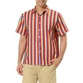 thumbnail image 1 of INSPIRE CHIC Men's Shirts Summer Striped Button Short Sleeve Beach Shirts XL Multicolor Blue, 1 of 6