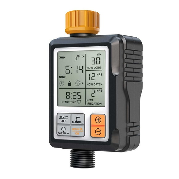 Sprinkler Timer,Automatic Watering Timer for Garden, Hose Timer with Rain Delay / Child Lock /IP65