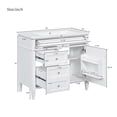thumbnail image 2 of 36'' Bathroom Vanity with Top Sink, Modern Floor Mounted Bathroom Storage Cabinet with 2 Drawers and a Tip-out Drawer, Freesstanding Bathroom Vanity with Single Sink, 2 of 7