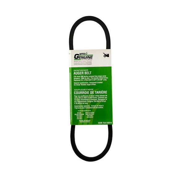 MTD 300 Series Replacement Snow Blower Auger Belt