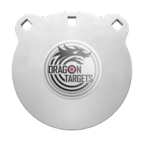Dragon Targets AR500 Steel Targets for Shooting 3/8 inch Thick Laser Cut, Painted AR500 Gong Targets for Shooting, Steel Targets Made in USA (8 in)