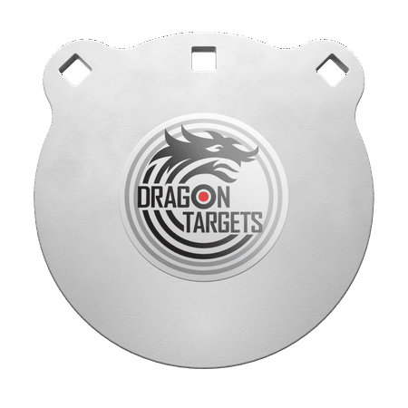 Dragon Targets AR500 Steel Targets for Shooting 3/8 inch Thick Laser Cut Painted AR500 Gong Targets for Shooting Steel Targets Made in USA (8 in)