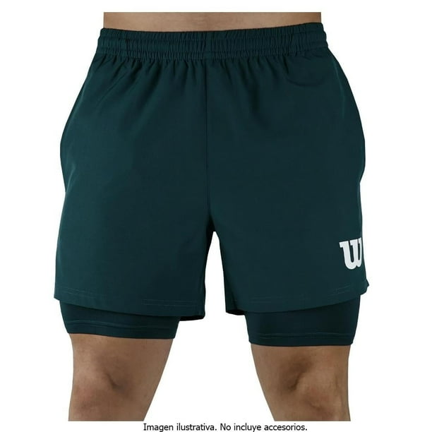 Bermuda Wilson para Hombre, con Biker Blanco con Verde Pino Talla CH