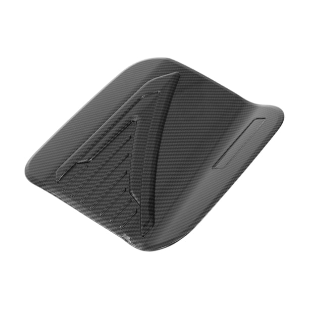 Tapa de la puerta del tanque de combustible para Toyota Sienna 2022-2025, tapa de la puerta del tanque de aceite, tipo adhesivo, fibra de carbono negra, ABS