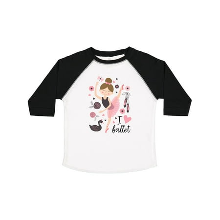 

Inktastic Ballerina I Love Ballet Dance Gift Toddler Toddler Girl T-Shirt