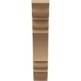 thumbnail image 2 of Ekena Millwork 5 1/2"W x 20"D x 28"H Olympic Traditional Rough Cedar Woodgrain TimberThane Bracket, Primed Tan, 2 of 6