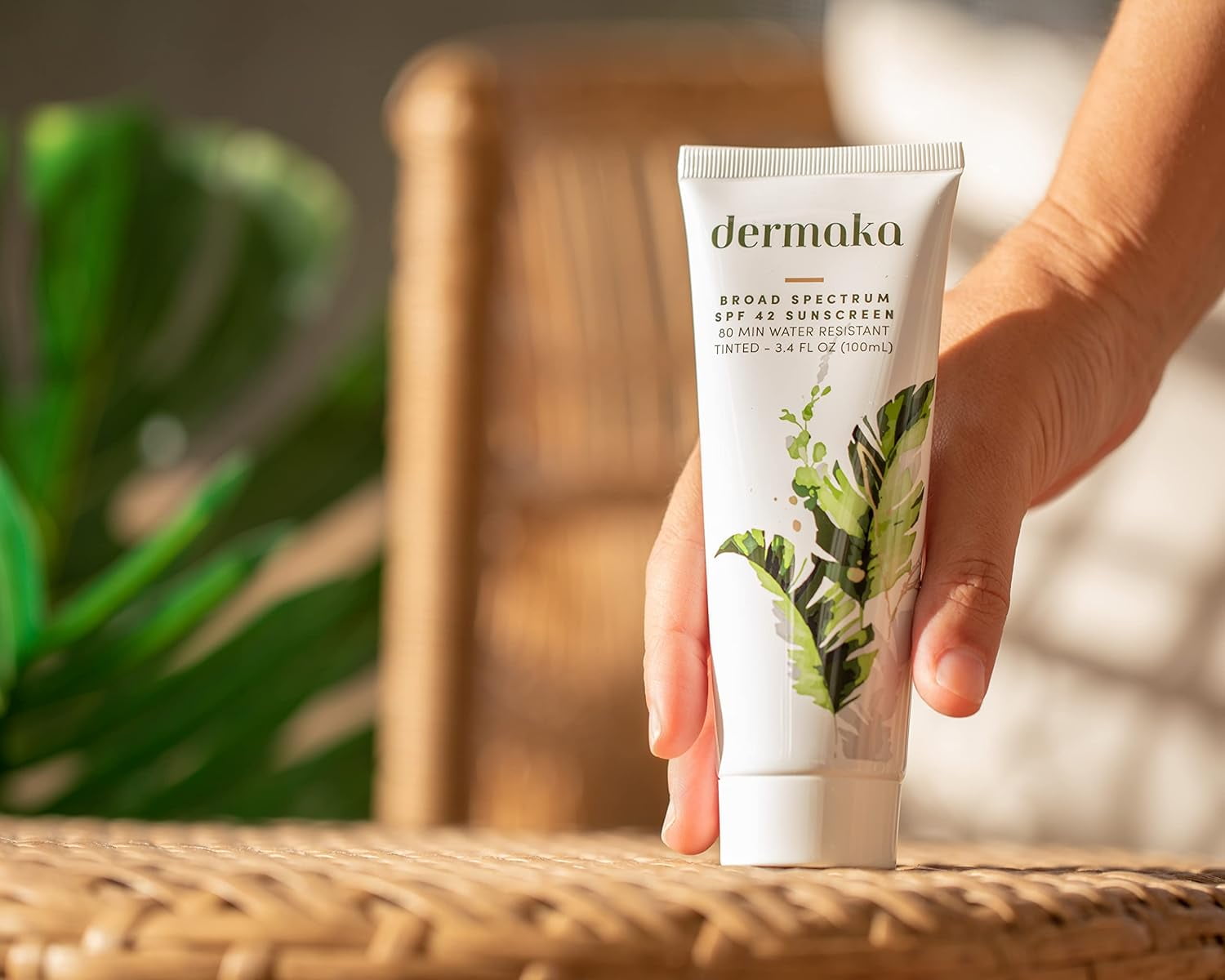 Dermaka Broad-Spectrum Sunblock SPF 42 Hydrating Water-Resistant 3.4 oz