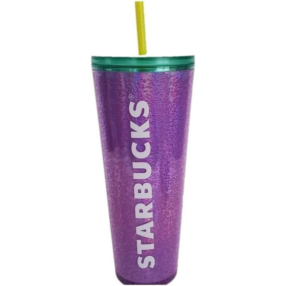 Starbucks Cold Cup Tumbler Venti 24 oz Halloween Edition (Purple Bubble Emoji)