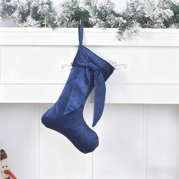 Deeceymbur Velvet Christmas Sock Multicolor Hanging Decoration Holiday Tree Ornament Gift Bag for Fireplace Xmas Party Festive Stocking Candy Holder