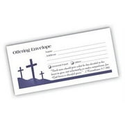 Offering Envelopes - Three Crosses Design 100 Count