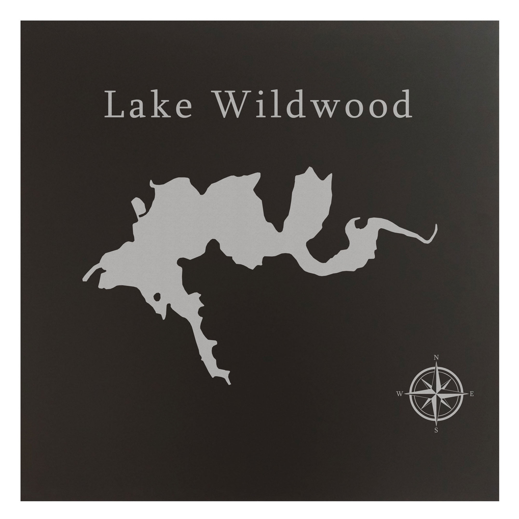 Lake Wildwood Map 12x12