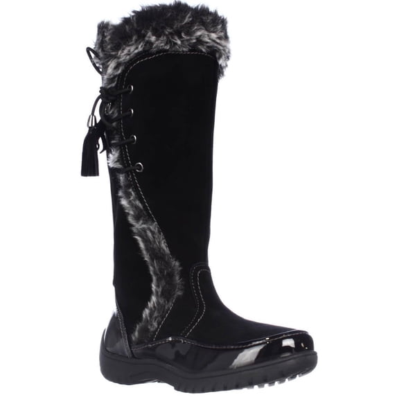 Womens Sporto Side Winder Waterproof Cold Weather Boots - Black