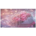 thumbnail image 2 of Ring Binders Pink Roses Bouquet with Lights Presentation1.5-inch, Slant Ring One-Touch, 2 of 9